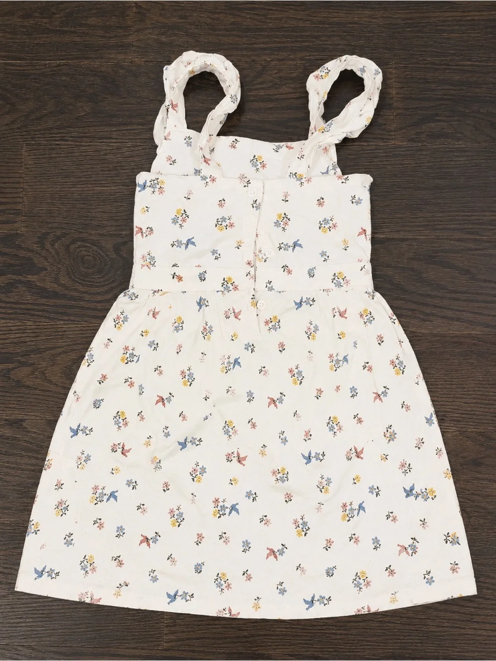 Carters Cream Floral Sundress for Kids - Sleeveless Strappy Dress